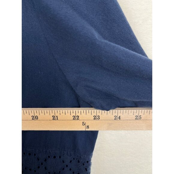 Current Elliott Ama Eyelet Navy dress size‎ 3(L) - Picture 4 of 7